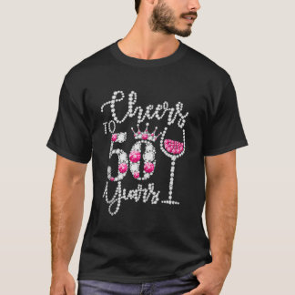 応援50歳の古いギフト50誕生日クイーンDri Tシャツ