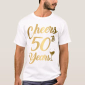 応援50歳50歳の誕生日パーティーメンズTシャツ Tシャツ (正面)