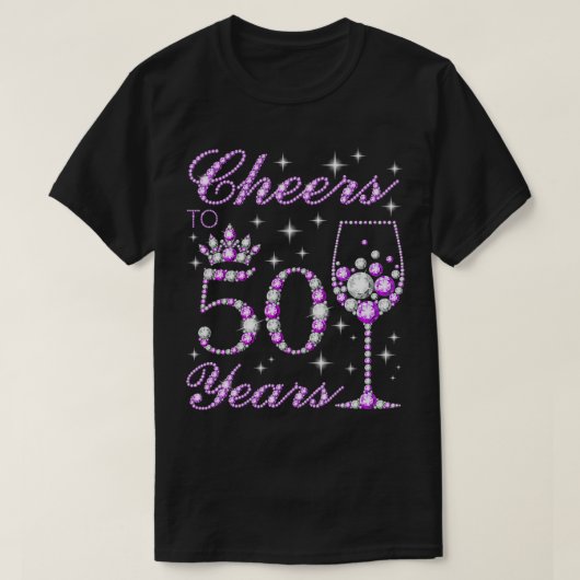 応援50歳50誕生日 Tシャツ (デザイン正面)