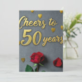 応援50素晴らしい年。 招待状 (スタンド正面)