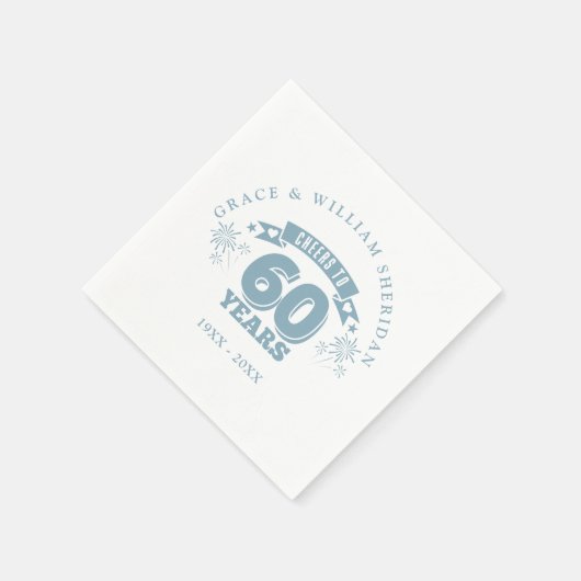 応援60周年結婚まで スタンダードカクテルナプキン (角)