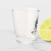 応援60年パーソナライズされた60誕生日 ショットグラス (左)