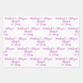 応援60年ピンクマゼンタ60周年 ラッピングペーパーシート (正面2)