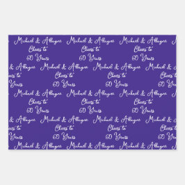 応援60年ピンクマゼンタ60周年 ラッピングペーパーシート