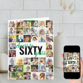 応援60年フォトコラージュ60誕生日 カード