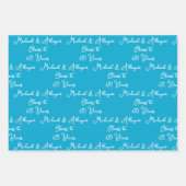 応援60年マリンブルー60周年 ラッピングペーパーシート (正面)