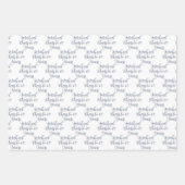 応援60年白黒番60誕生日 ラッピングペーパーシート (正面2)