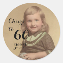 応援60年!クラシックラウンドステッカー ラウンドシール