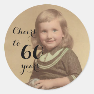 応援60年！クラシックラウンドステッカー ラウンドシール