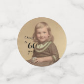 応援60年！写真紙吹雪 コンフェッティ (スモール正面)