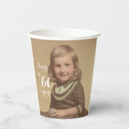 応援60年!写真 紙コップ