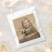 応援60年！誕生日フォトブラックスクリプト フェイバーバッグ (クリップ留めされた状態)