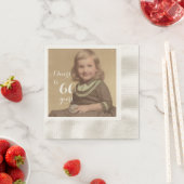 応援60年！誕生日写真 縁ありカクテルナプキン (インサイチュ)