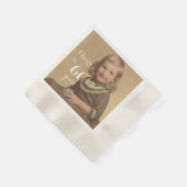 応援60年！誕生日写真 縁ありカクテルナプキン (角)