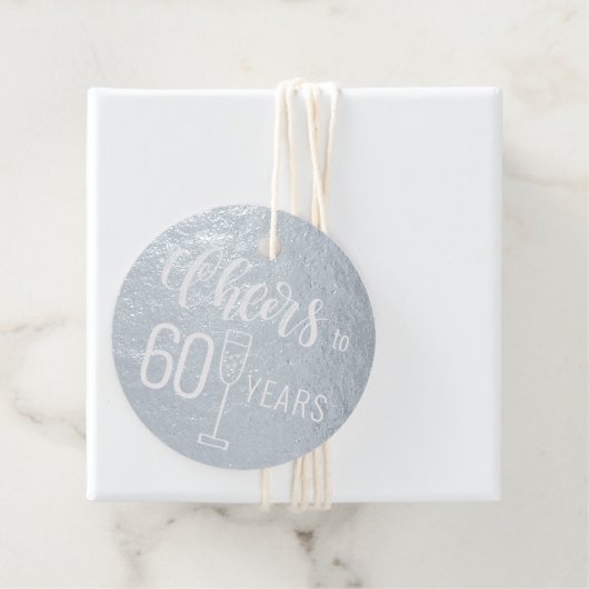 応援60歳の男性の誕生日エレガント フェイバータグ (箱)