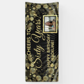 応援60歳の誕生日パーティー写真 横断幕 (縦)