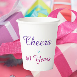 応援60歳の誕生日パーティー紙カップ 紙コップ