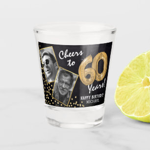 応援60誕生日2写真 ショットグラス