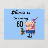 応援60誕生日Tシャツとギフト ポストカード (正面)