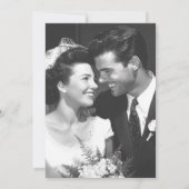 応援70周年記念写真結婚へ 招待状 (裏面)