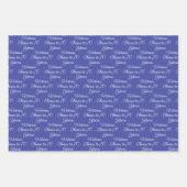 応援70年ピンクラベンダー70誕生日 ラッピングペーパーシート (正面3)