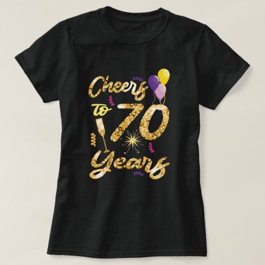 応援70年1951年~70番目の誕生日ギフト Tシャツ (デザイン正面)