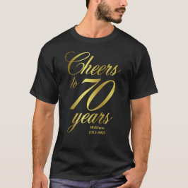 応援70年70誕生日 Tシャツ
