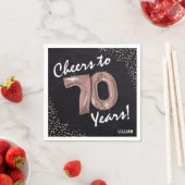 応援70年!70誕生日 スタンダードカクテルナプキン (インサイチュ)