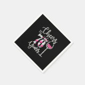 応援70歳の古いギフト70誕生日クイーンDri スタンダードカクテルナプキン (角)