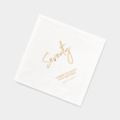 応援70 | 大人モダン70歳の誕生日パーティー 箔ナプキン (左)