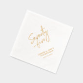 応援70 - 5 | モダン第75回誕生日パーティー 箔ナプキン (左)