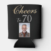 応援70 Photo 70誕生日 缶クーラー (裏面)