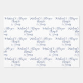 応援75年ネイビーブルー75周年記念 ラッピングペーパーシート (正面2)