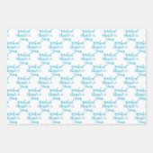 応援75年ネイビーマリンブルー75th ラッピングペーパーシート (正面2)