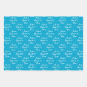 応援75年ネイビーマリンブルー75th ラッピングペーパーシート (正面)