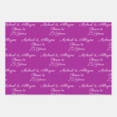 応援75年ピンクマゼンタ75周年記念 ラッピングペーパーシート (正面3)