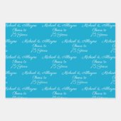 応援75年ブルー王室の75周年記念 ラッピングペーパーシート (正面3)