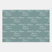 応援75年Sage Green 75周年記念 ラッピングペーパーシート (正面3)