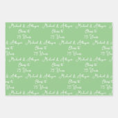 応援75年Sage Green 75周年記念 ラッピングペーパーシート (正面)