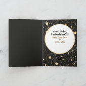 応援80はっきりしたグラマラス漫画80誕生日 カード (内部)