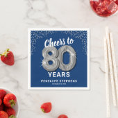 応援80年アダルト誕生日ナプキンス スタンダードカクテルナプキン (インサイチュ)