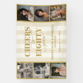 応援80年写真コラージュ80誕生日 横断幕 (縦)