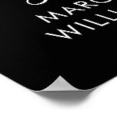 応援80年誕生日写真ウェルカムサイン ポスター (角)