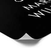 応援80年誕生日写真ウェルカムサイン ポスター (角)