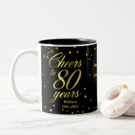 応援80年80誕生日2トーン・コーヒーM ツートーンマグカップ