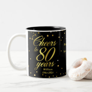 応援80年80誕生日2トーン・コーヒーM ツートーンマグカップ