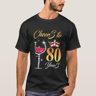 応援80年80th誕生日Annivに最適 Tシャツ