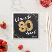 応援80年!80誕生日 スタンダードカクテルナプキン (インサイチュ)