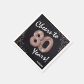 応援80年!80誕生日 スタンダードカクテルナプキン (角)