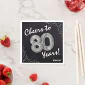 応援80年!80誕生日 スタンダードカクテルナプキン (インサイチュ)